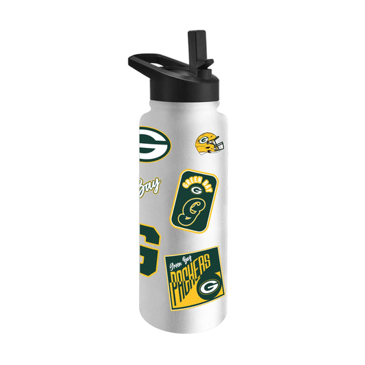Green Bay Packers Dreamweave 34oz Quencher Bottle - Logo Brands - Flyclothing LLC