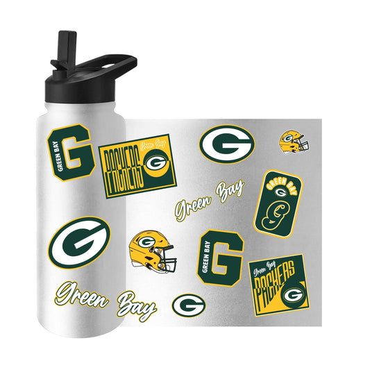 Green Bay Packers Dreamweave 34oz Quencher Bottle - Logo Brands - Flyclothing LLC