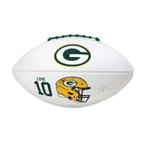 Green Bay Packers Jordan Love Full Size Autograph Football - Logo Brands - Flyclothing LLC