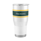 Green Bay Packers Throwback 30oz Stripe Stainless Steel Tumbler - Logo Brands - Flyclothing LLC