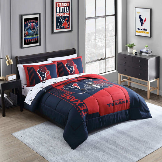 Houston Texans Status Bed In A Bag Queen - Logo Brands - Flyclothing LLC