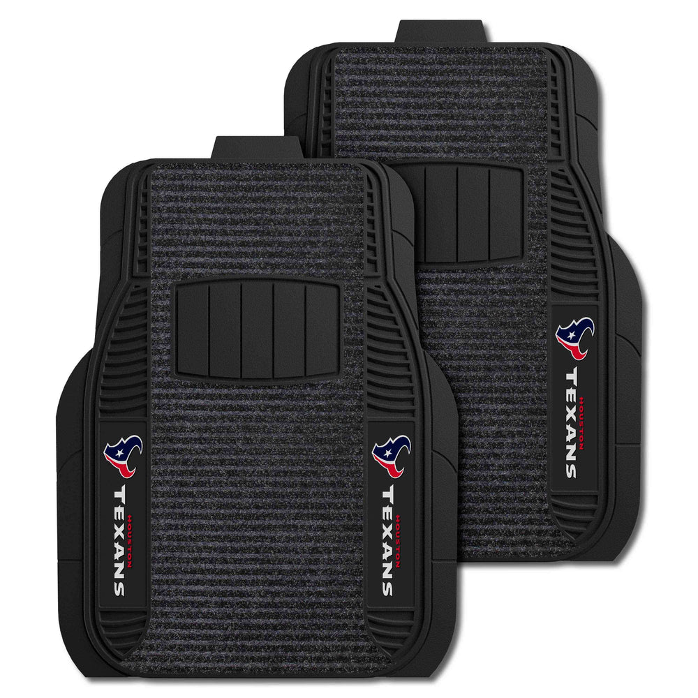 NFL - Houston Texans 2-pc Deluxe Car Mat Set - Logo Brands - Flyclothing LLC