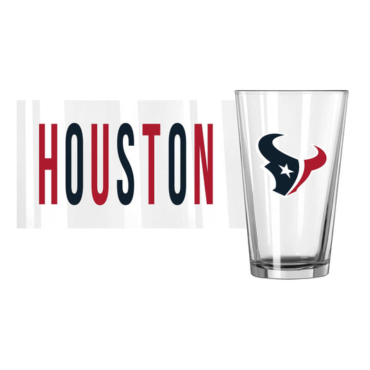 Houston Texans 16oz Overtime Pint Glass - Logo Brands - Flyclothing LLC