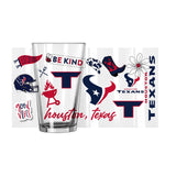 Houston Texans 16oz Native Pint Glass - Logo Brands - Flyclothing LLC