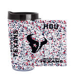 Houston Texans 16oz Terrazzo Dbl Wall Clear Tumbler - Logo Brands - Flyclothing LLC