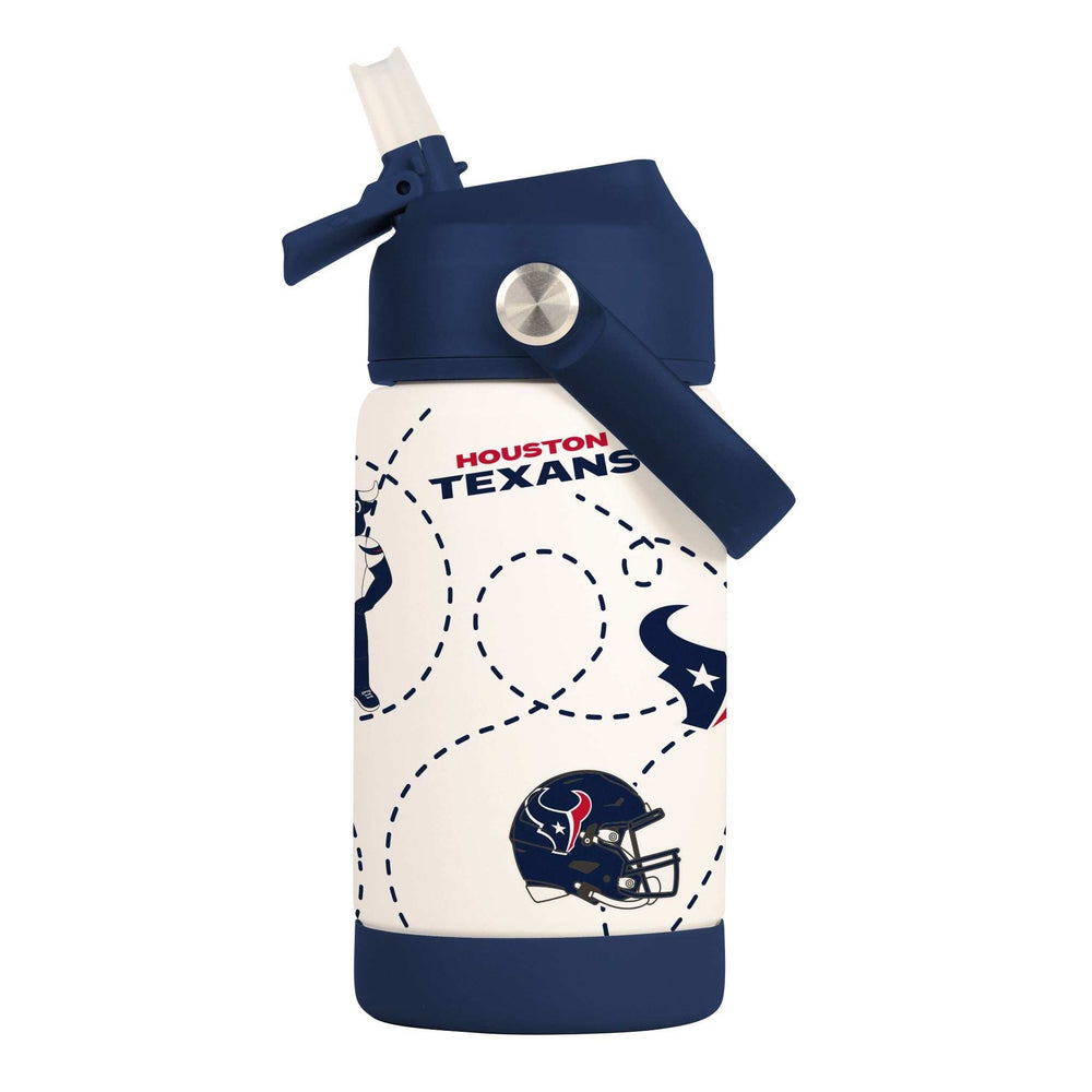 Houston Texans 12oz Mascot SS Kids Bottle - Logo Brands - Flyclothing LLC