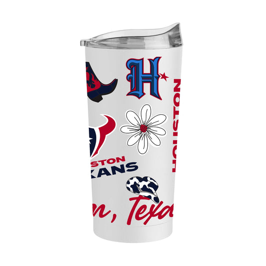 Houston Texans 20oz Native Powder Coat Tumbler - Logo Brands - Flyclothing LLC