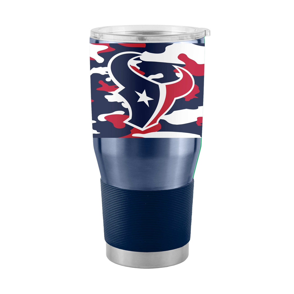 Houston Texans 30oz Camo Stainless Steel Tumbler - Logo Brands - Flyclothing LLC