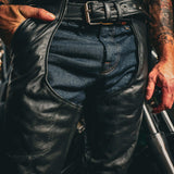 Maverick - Unisex Ultra 4-Pocket Chaps with Spandex - Unik Just for Bikers - Flyclothing LLC