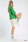 Umgee Ribbed Knit Top with Contrast Trim - Trendsi - Flyclothing LLC
