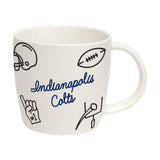 Indianapolis Colts 18oz Playmaker Mug - Logo Brands - Flyclothing LLC