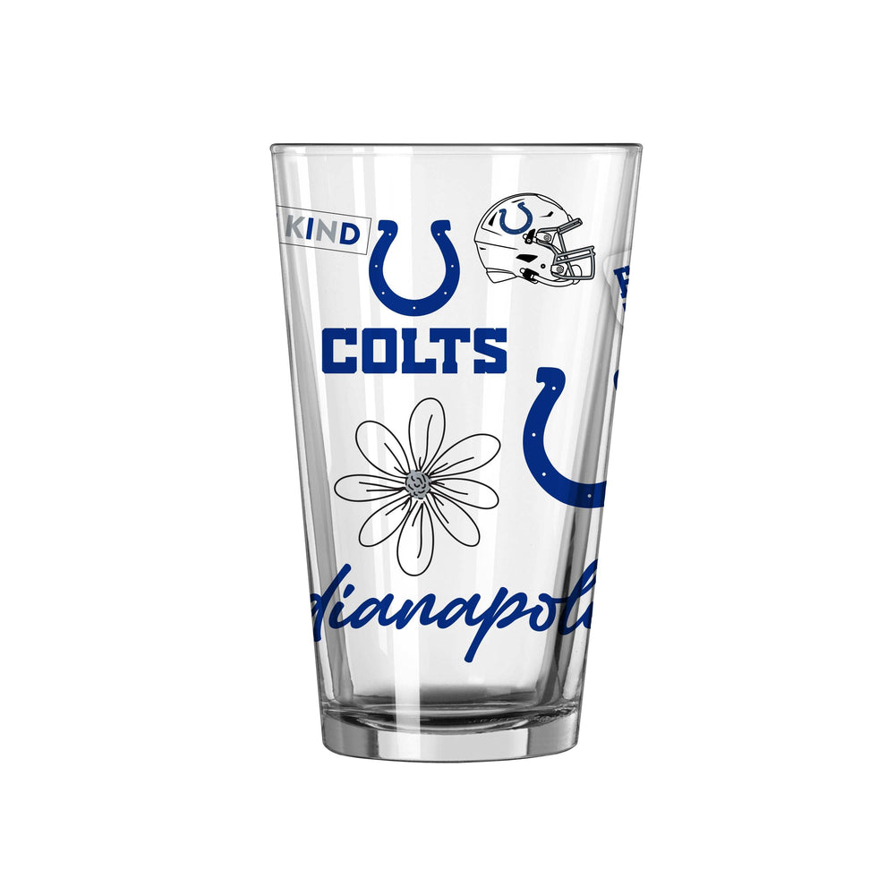 Indianapolis Colts 16oz Native Pint Glass - Logo Brands - Flyclothing LLC
