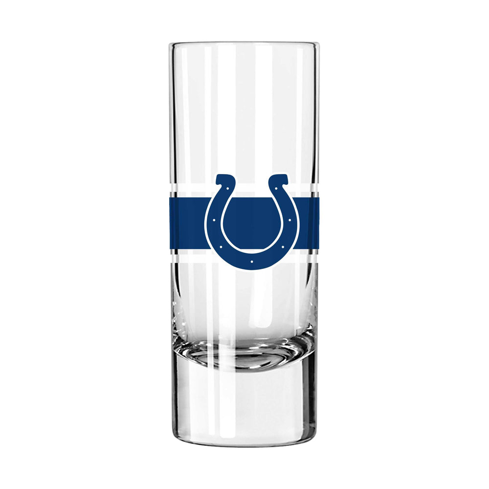 Indianapolis Colts 2.5oz Stripe Shooter Glass - Logo Brands - Flyclothing LLC