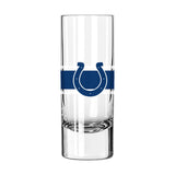 Indianapolis Colts 2.5oz Stripe Shooter Glass - Logo Brands - Flyclothing LLC