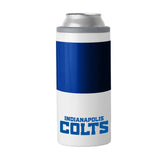 Indianapolis Colts 12oz Colorblock Slim Can Coolie - Logo Brands - Flyclothing LLC