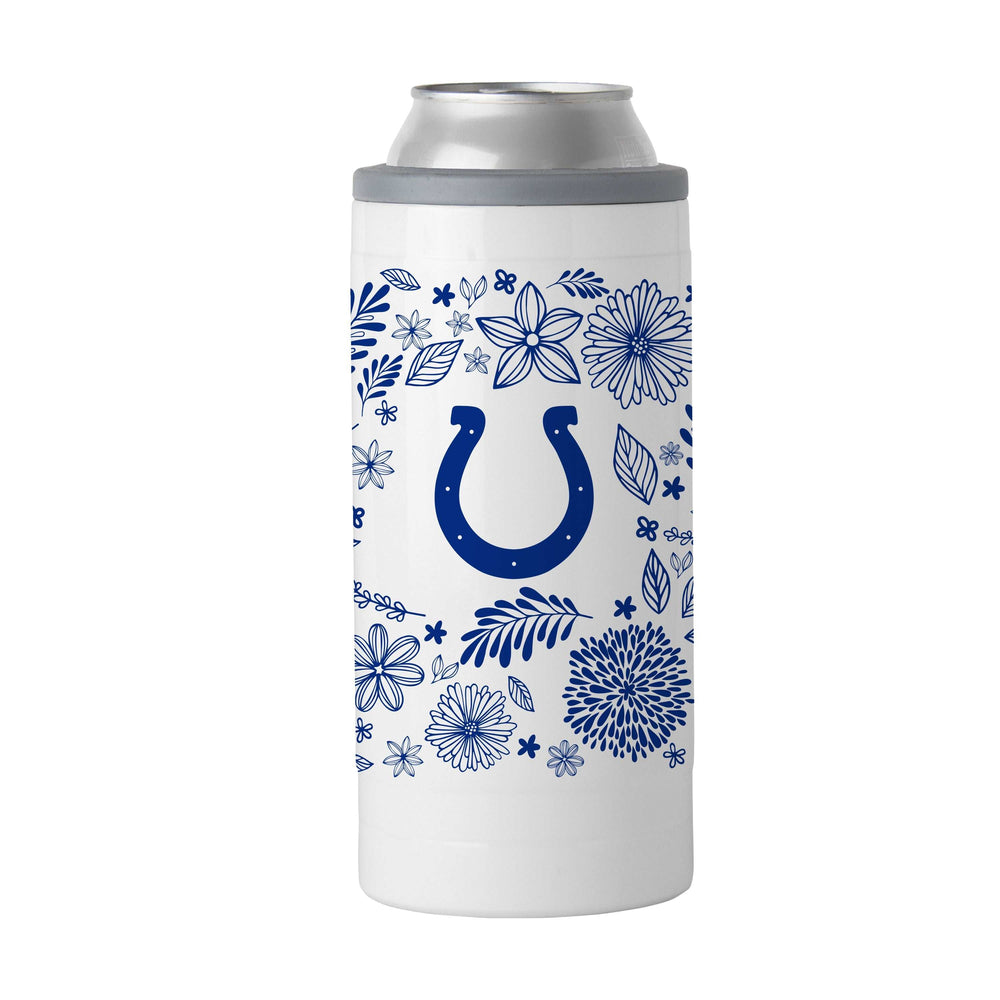 Indianapolis Colts 12oz Botanical Slim Can Coolie - Logo Brands - Flyclothing LLC