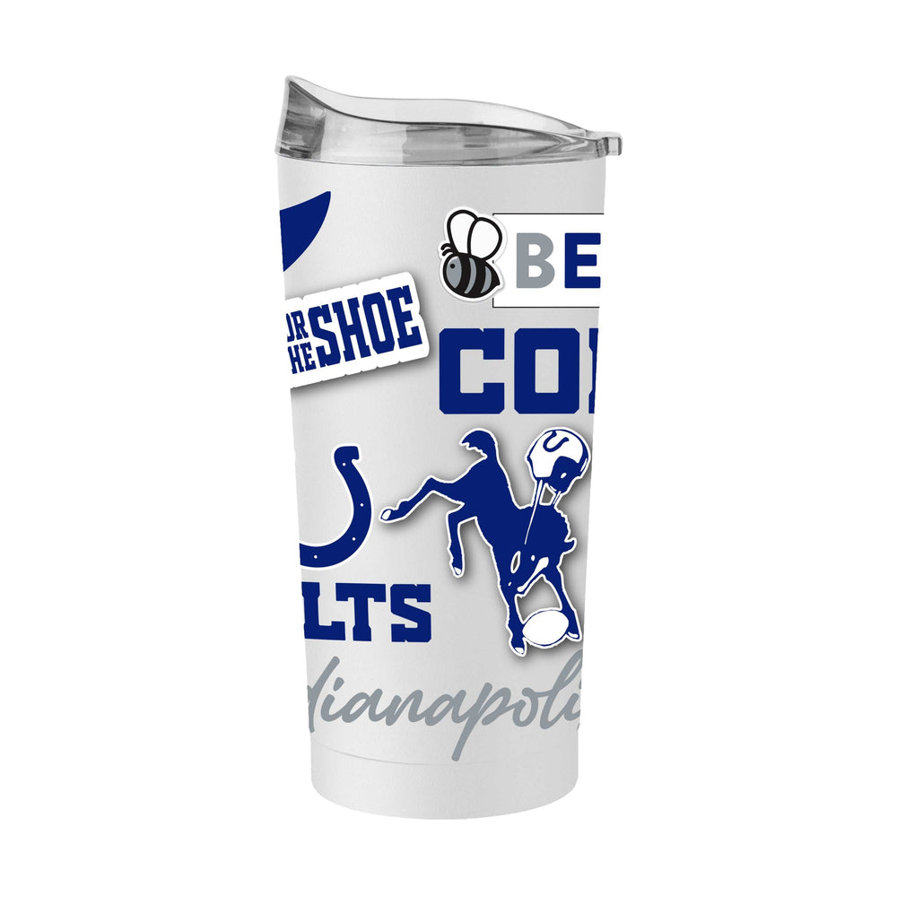 Indianapolis Colts 20oz Native Powder Coat Tumbler - Logo Brands - Flyclothing LLC