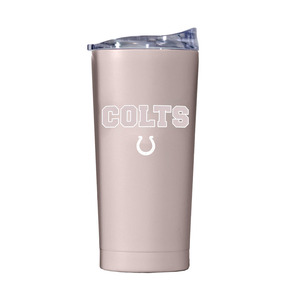 Indianapolis Colts 20oz Stencil Powder Coat Tumbler - Logo Brands - Flyclothing LLC