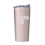 Indianapolis Colts 20oz Stencil Powder Coat Tumbler - Logo Brands - Flyclothing LLC
