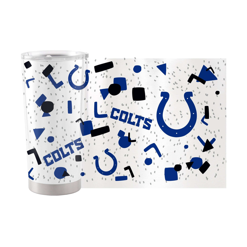 Indianapolis Colts 20oz Flashback Stainless Tumbler - Logo Brands - Flyclothing LLC