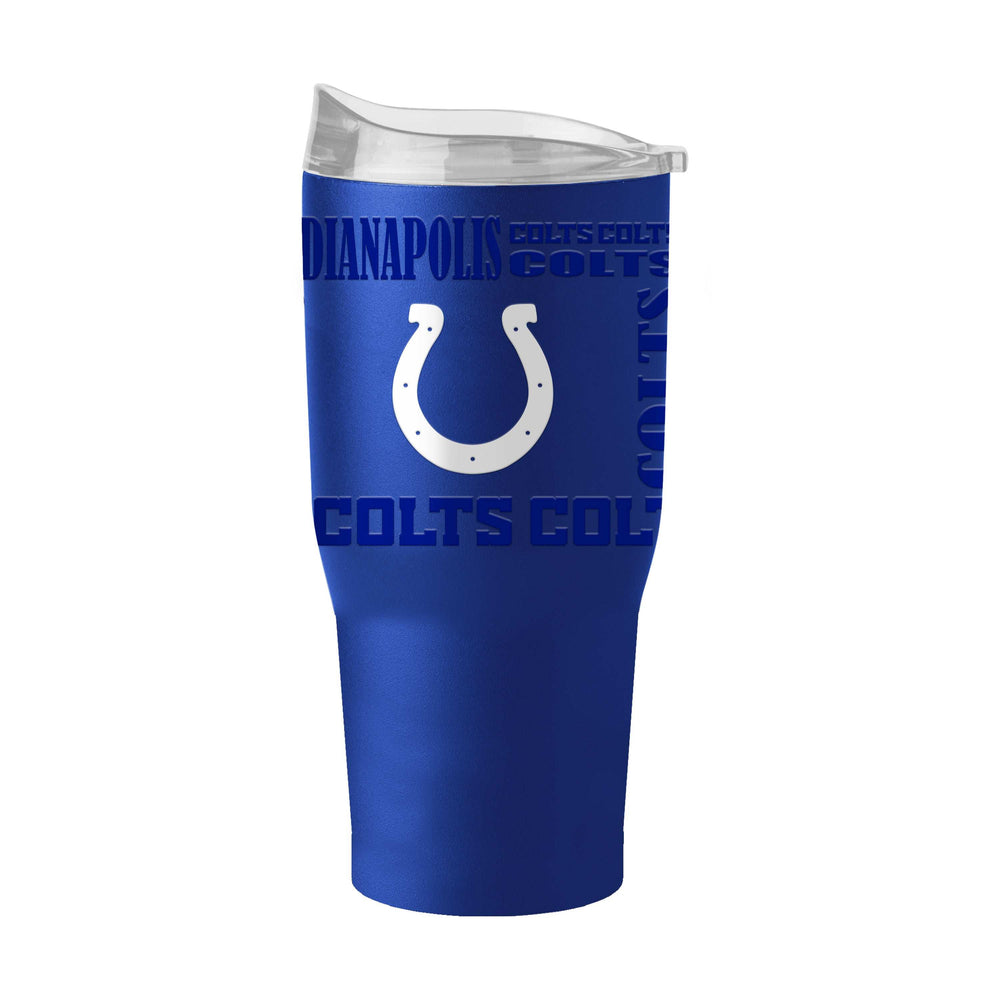 Indianapolis Colts 30oz Replay Powder Coat Tumbler - Logo Brands - Flyclothing LLC