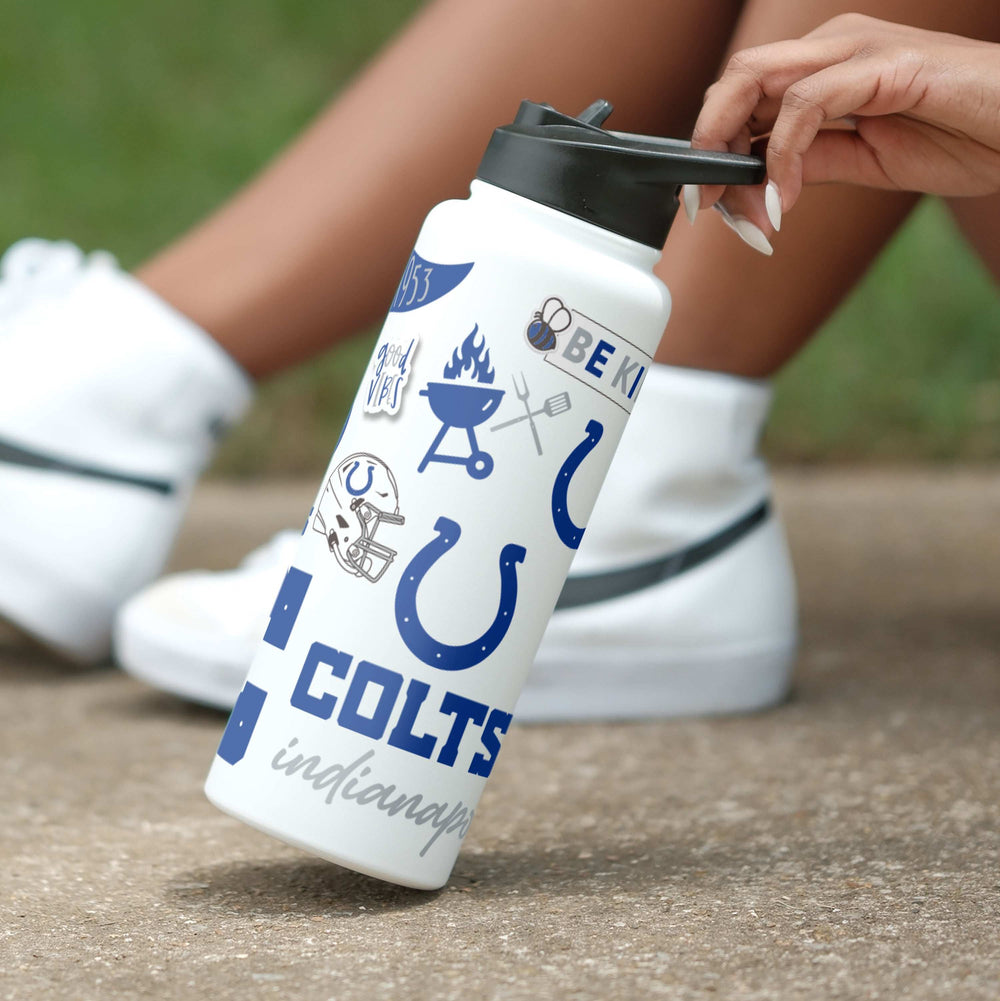 Indianapolis Colts 34oz Native Quencher Bottle - Logo Brands - Flyclothing LLC