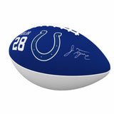Indianapolis Colts Jonathan Taylor Junior Size Rubber Football - Logo Brands - Flyclothing LLC