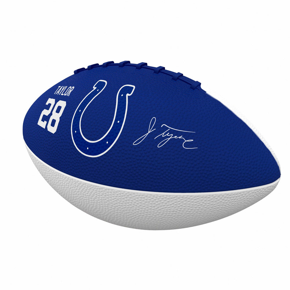 Indianapolis Colts Jonathan Taylor Mini Size Rubber Football - Logo Brands - Flyclothing LLC