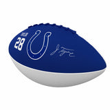 Indianapolis Colts Jonathan Taylor Mini Size Rubber Football - Logo Brands - Flyclothing LLC