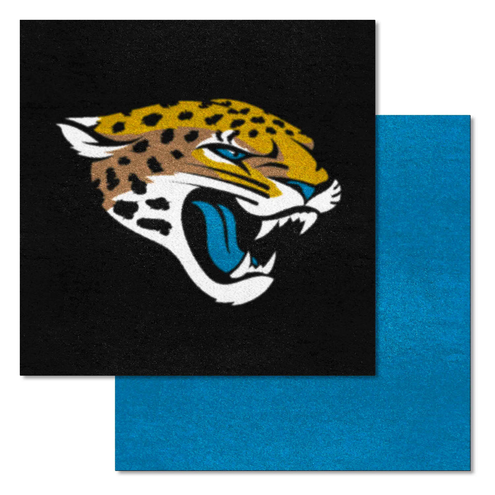 NFL - Jacksonville Jaguars Team Carpet Tiles - Logo Brands - Flyclothing LLC