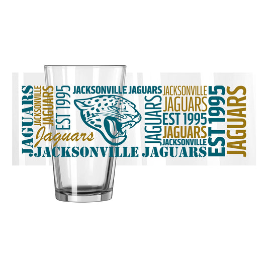 Jacksonville Jaguars 16oz Spirit Pint Glass - Logo Brands - Flyclothing LLC