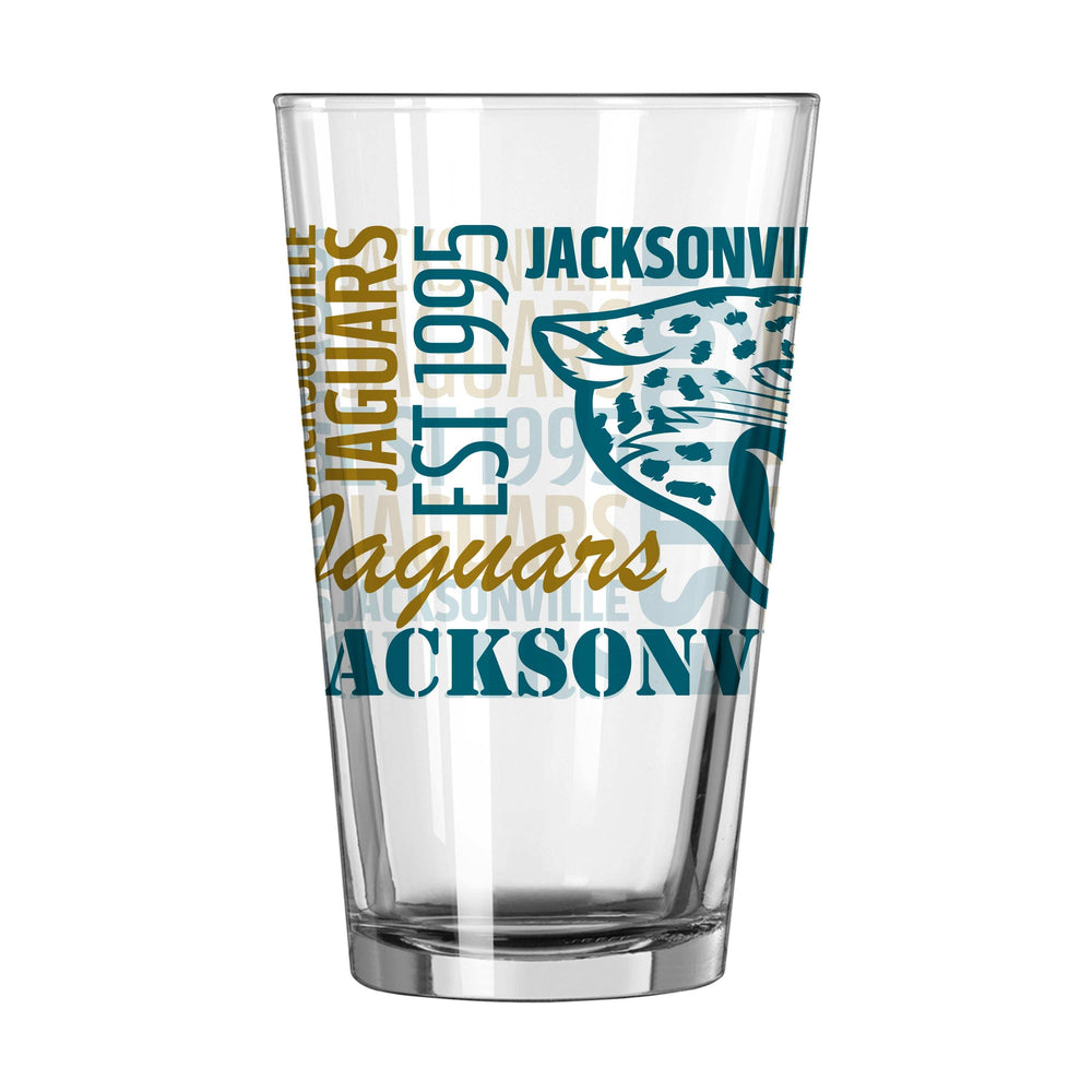 Jacksonville Jaguars 16oz Spirit Pint Glass - Logo Brands - Flyclothing LLC