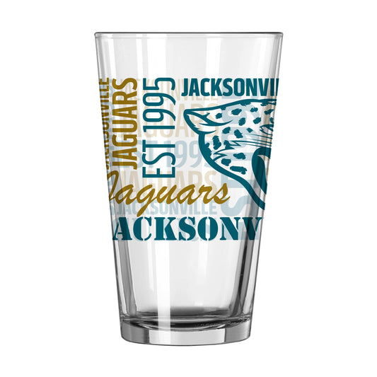 Jacksonville Jaguars 16oz Spirit Pint Glass - Logo Brands - Flyclothing LLC