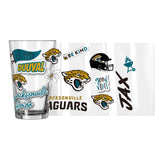 Jacksonville Jaguars 16oz Native Pint Glass - Logo Brands - Flyclothing LLC