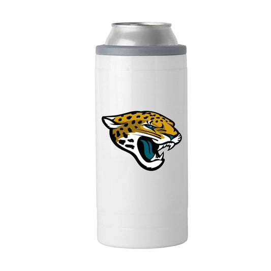 Jacksonville Jaguars Letterman 12 oz Slim Can Coolie - Logo Brands - Flyclothing LLC