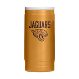 Jacksonville Jaguars Huddle Powder Coat Slim Can Coolie - Logo Brands - Flyclothing LLC