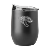 Jacksonville Jaguars GunMetal 16oz Black Powder Curved Beverage - Logo Brands - Flyclothing LLC