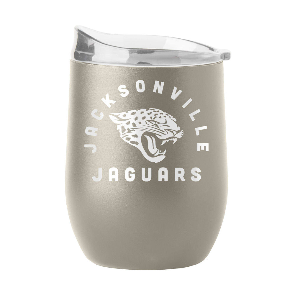 Jacksonville Jaguars 16oz Archway Powder Coat Curved Bev - Logo Brands - Flyclothing LLC