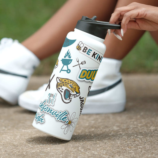 Jacksonville Jaguars 34oz Native Quencher Bottle - Logo Brands - Flyclothing LLC