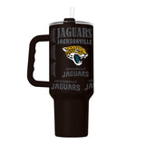 Jacksonville Jaguars 40oz Replay Powder Coat Tumbler - Logo Brands - Flyclothing LLC