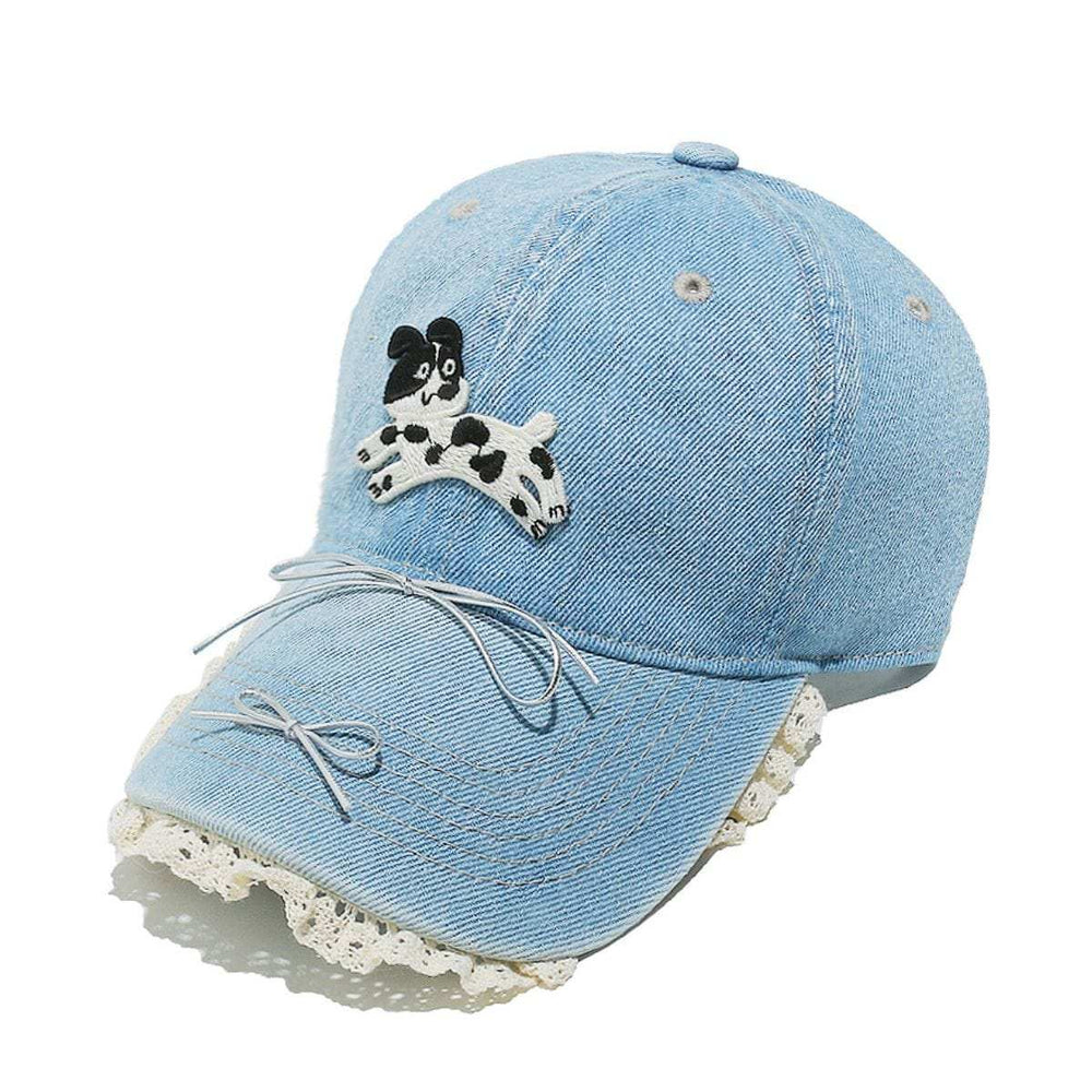 Dog Bow Adjustable Baseball Cap - Trendsi - Flyclothing LLC