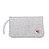 Kansas City Chiefs Leopard Print Wristlet - Logo Brands - Flyclothing LLC