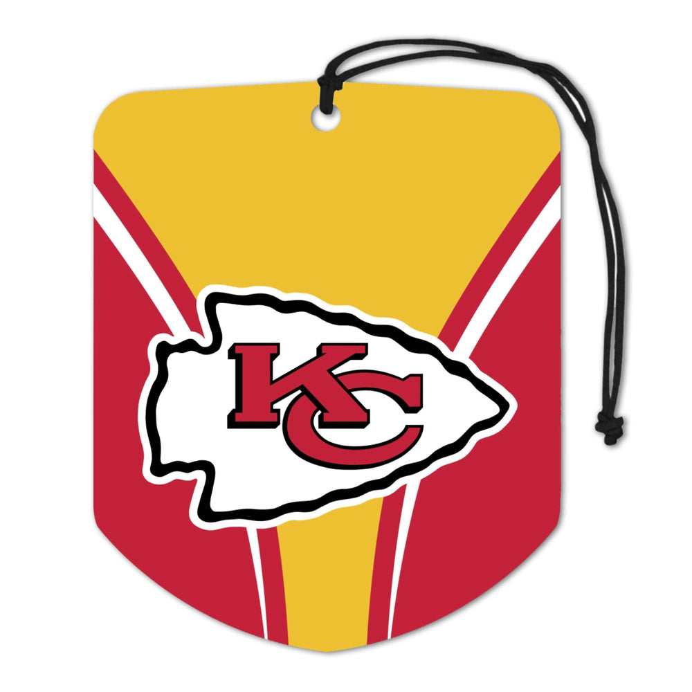 NFL - Kansas City Chiefs Air Freshener 2-pk - Logo Brands - Flyclothing LLC