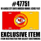 NFL - Kansas City Chiefs Embossed Roundel License Plate - Logo Brands - Flyclothing LLC