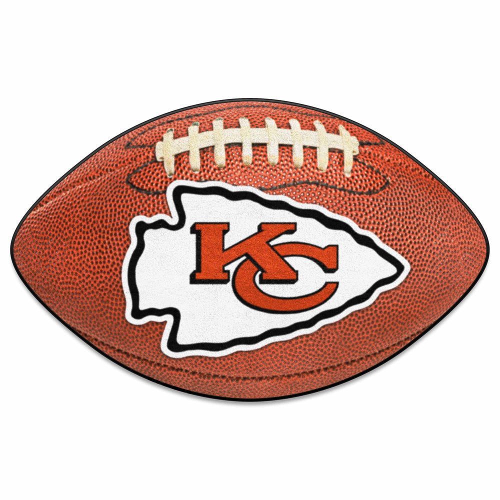 NFL - Kansas City Chiefs Football Mat - Logo Brands - Flyclothing LLC