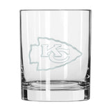 Kansas City Chiefs 14oz Frost Rocks Glass - Logo Brands - Flyclothing LLC