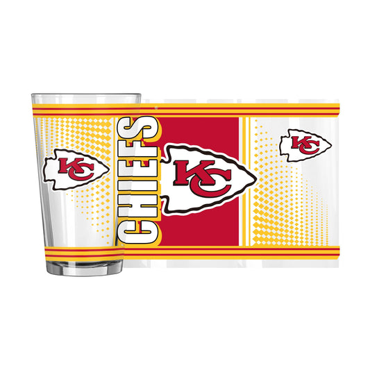 Kansas City Chiefs 16oz Hero Pint Glass - Logo Brands - Flyclothing LLC