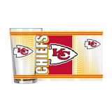 Kansas City Chiefs 16oz Hero Pint Glass - Logo Brands - Flyclothing LLC