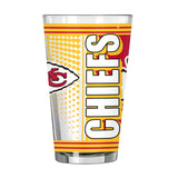 Kansas City Chiefs 16oz Hero Pint Glass - Logo Brands - Flyclothing LLC