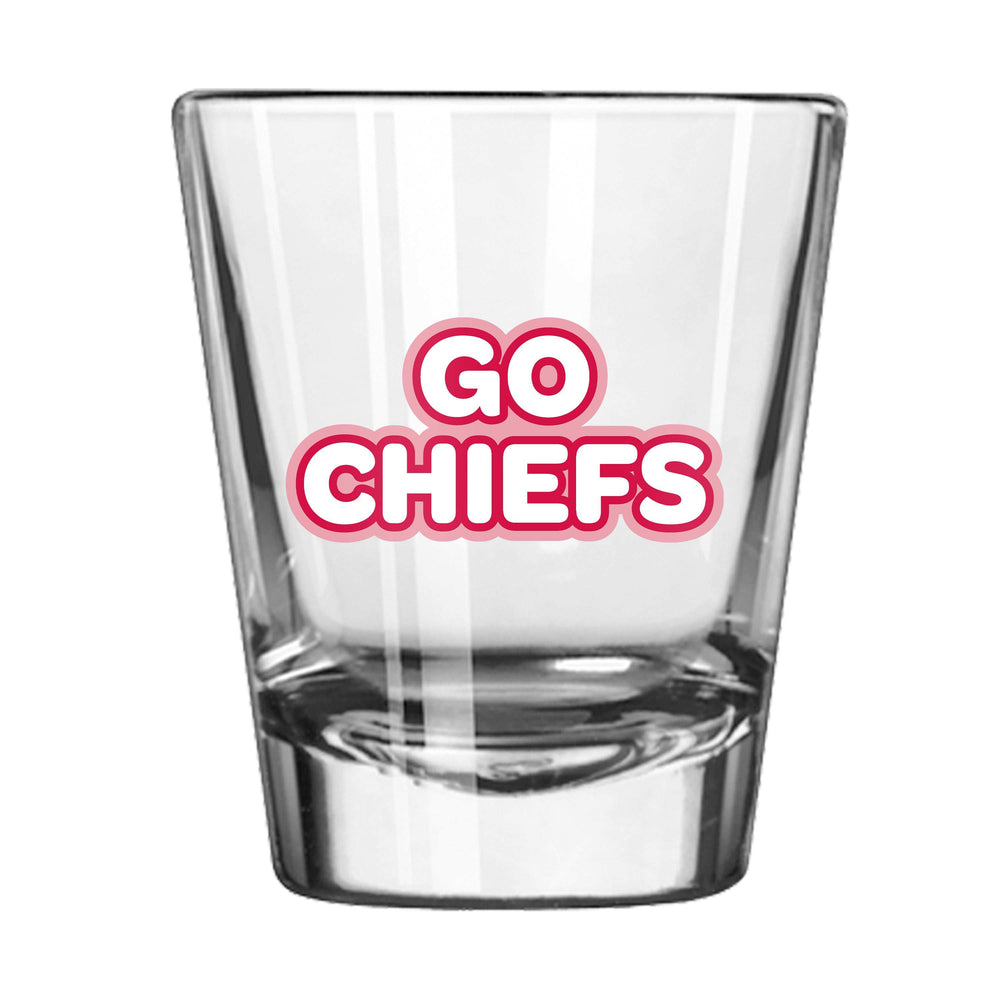 Kansas City Chiefs 2oz Bubble Shot Glass - Logo Brands - Flyclothing LLC